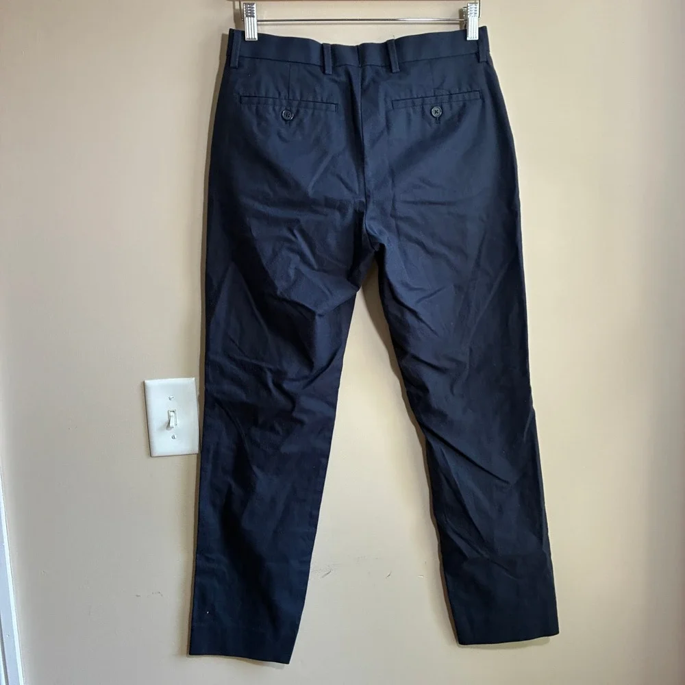 Banana Republic Slim Fit Chino Pants 29x30 Navy Blue Mens Cotton Stretch